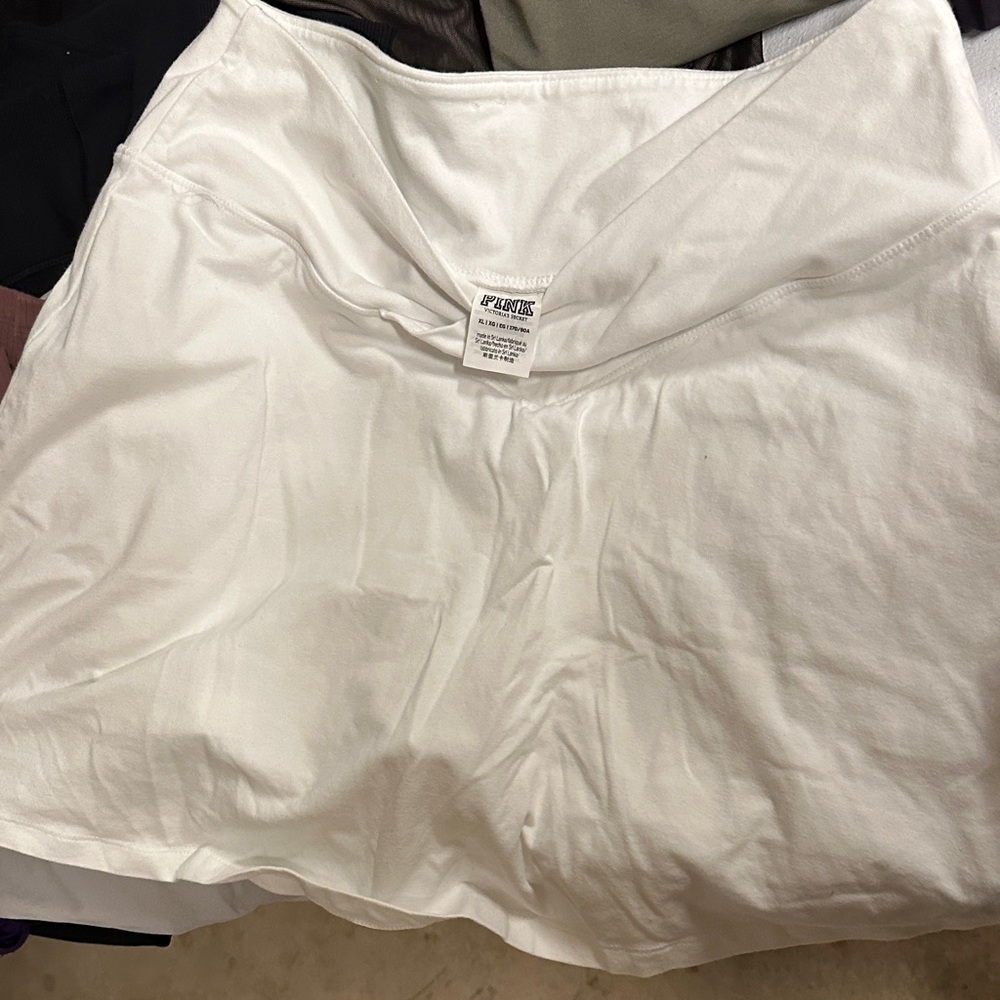 White PINK Skort